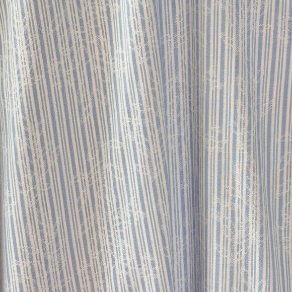 Johnson & Murphy Tailored Fit Mens Dress Shirt Light Blue Striped Floral Sz L - Picture 9 of 10